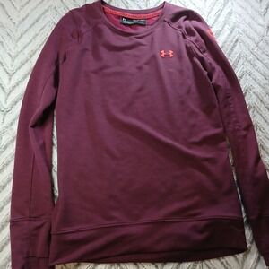 Under‎ Armour Sweatshirt Plum Long Sleeve Shirt Training Men's Size XS AA008